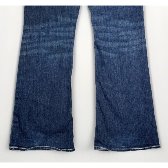 Maurices Jeans Juniors 9/10 Low Boot Cut Blue Denim Stretch Measures 32 x 31 - Picture 7 of 9